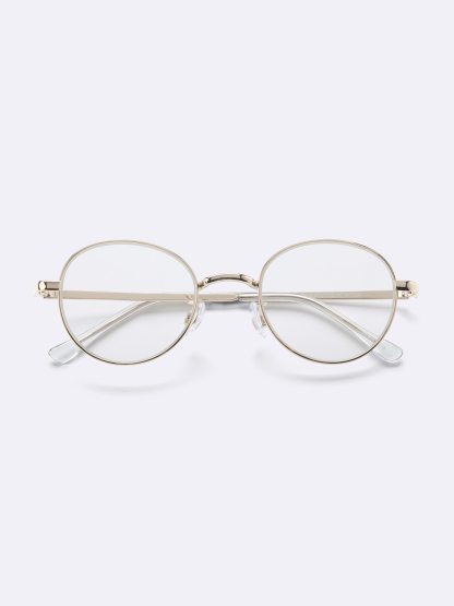 UVカットラウンドメタルサングラス(2025年度秋商品) - 86 GOLD