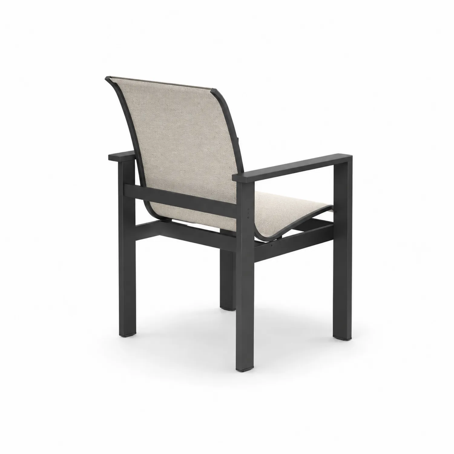 Silla de Metal para Exterior con Asiento de Tela Beige-Rusticvillaa