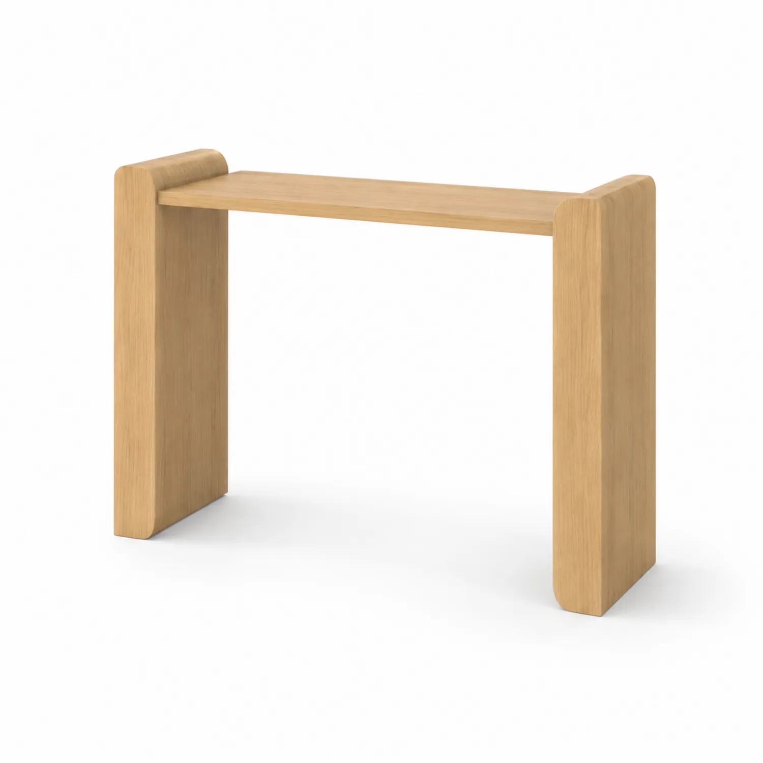 Mesa consola madera de roble 100x30x75 cm-Rusticvillaa