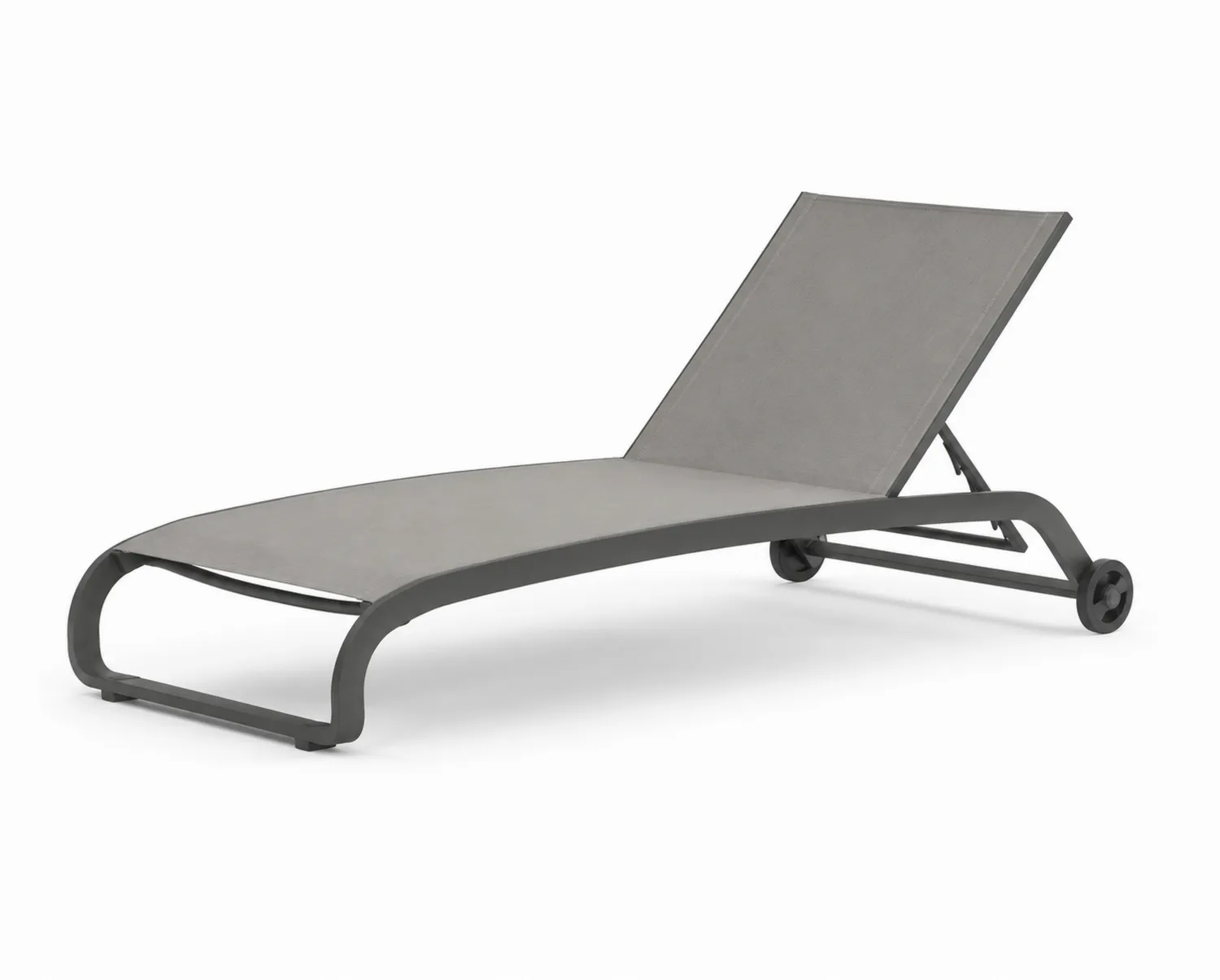 Outdoor-Liegestuhl Aluminium Grau 210x70x35cm