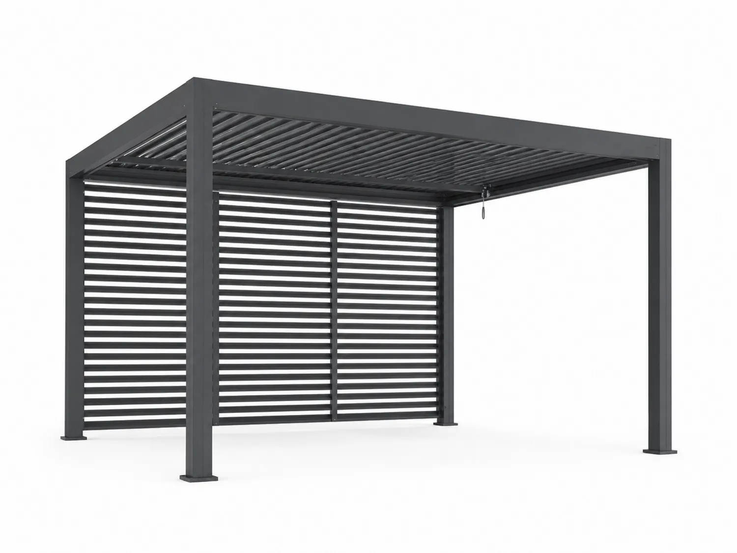Aluminium-Pergola mit Lamellendach 300x400cm Anthrazit