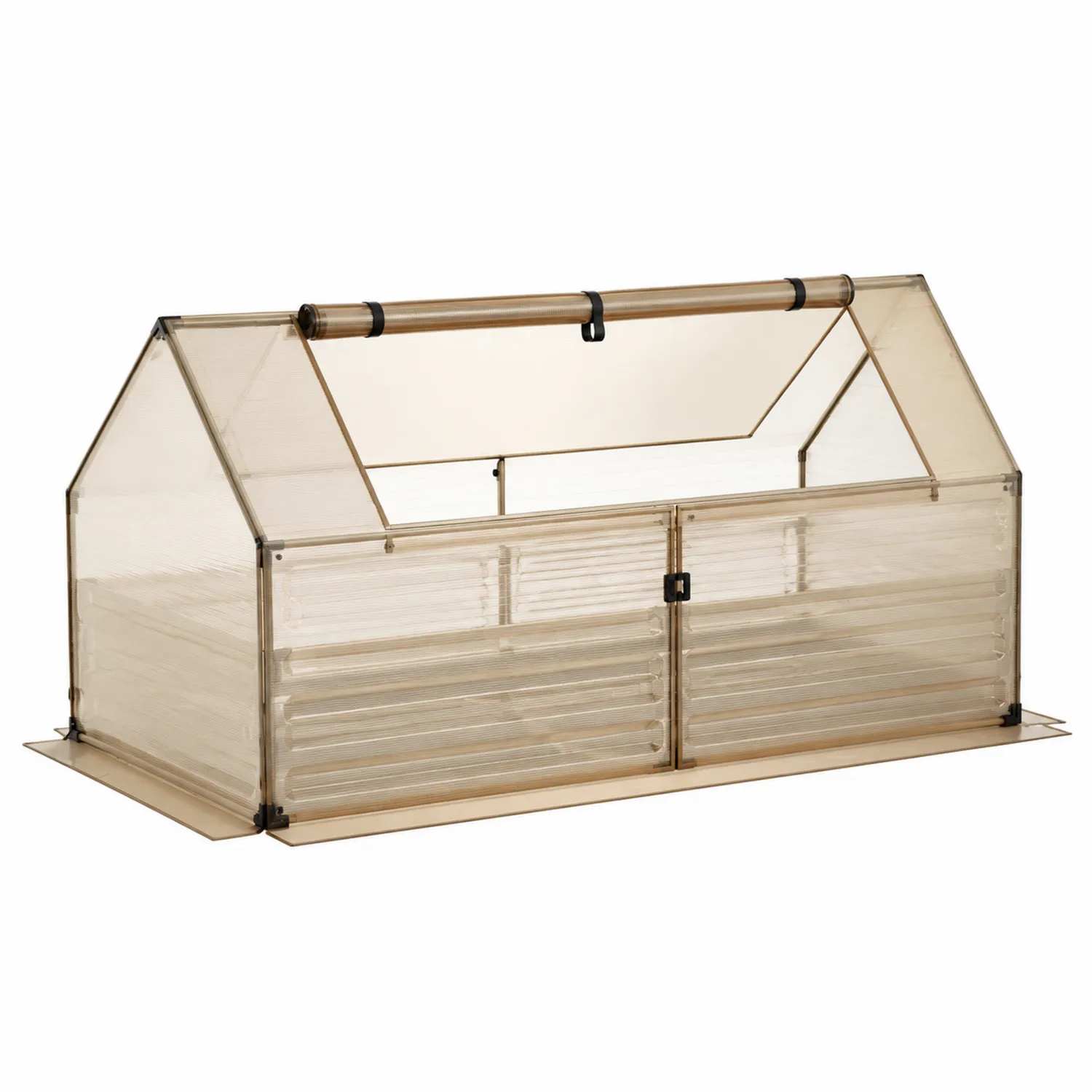Gewächshaus Polycarbonat 4 mm 120x60x60 cm Transparent