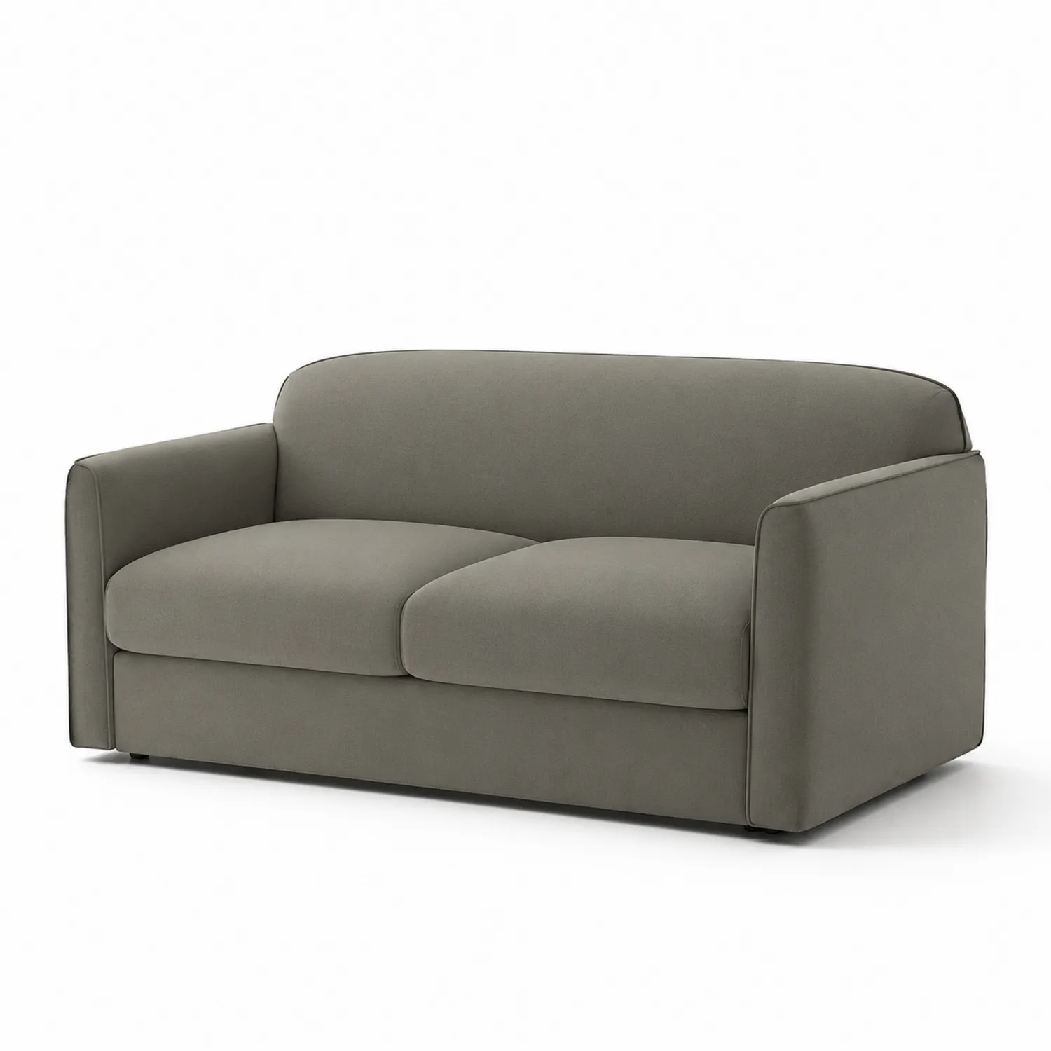 Zweisitzer-Sofa Mikrofaser Grau