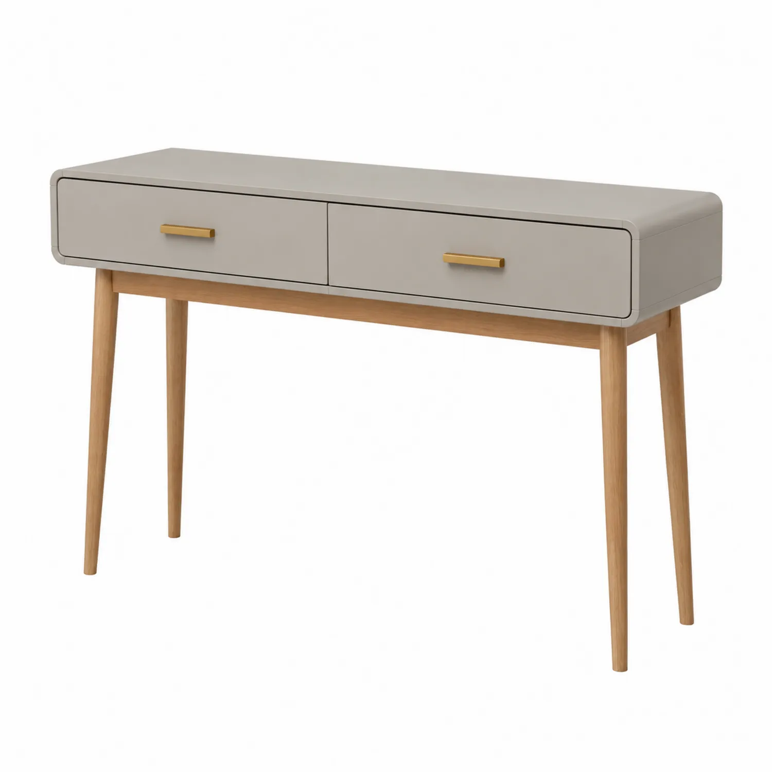 Mesa consola MDF y Madera con Cajones 120x40x75 cm
