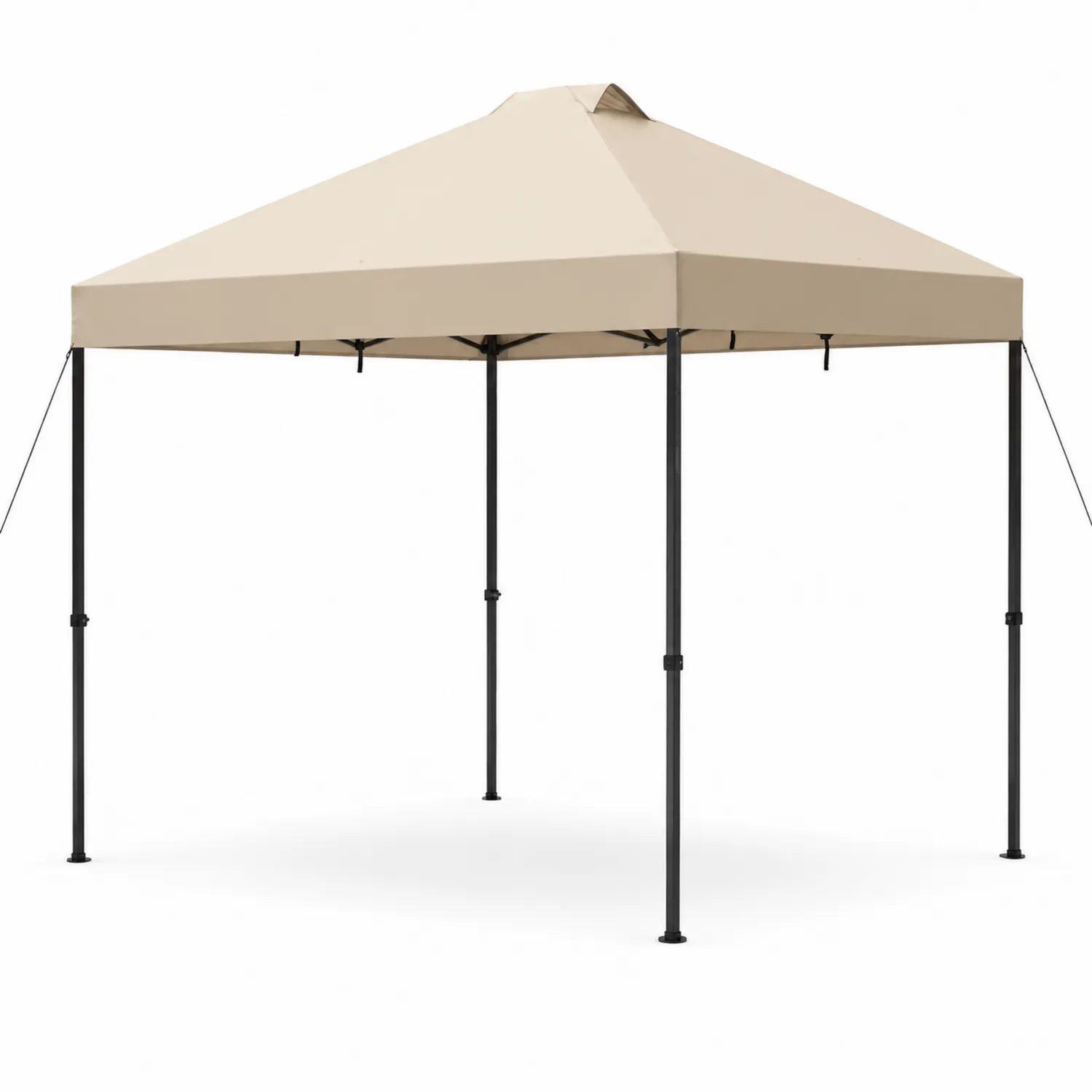 Toldo de Acero y Poliéster Beige 300x300 cm