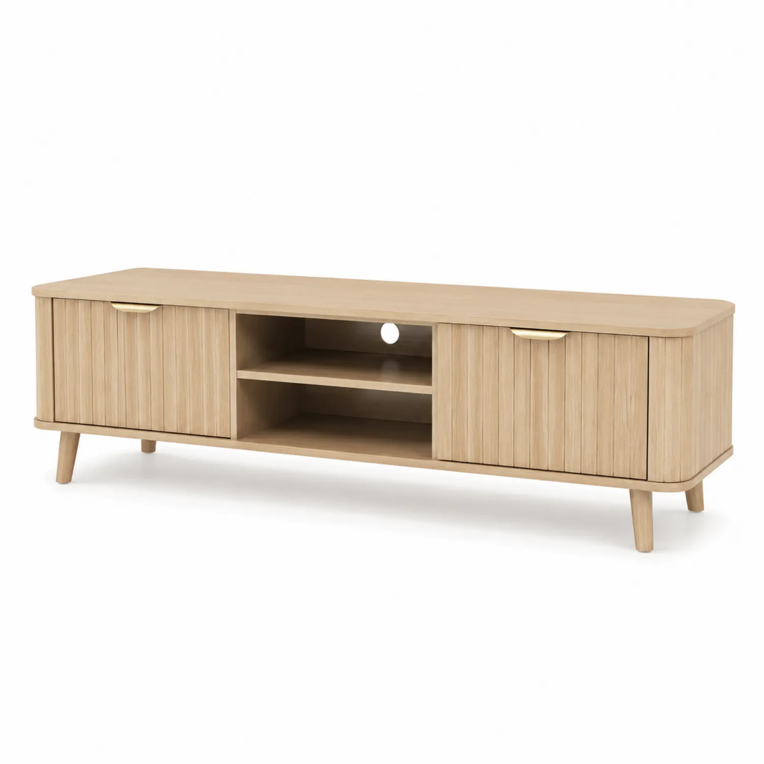 Mueble para TV de Madera de Roble MDF de 150x40x50 cm
