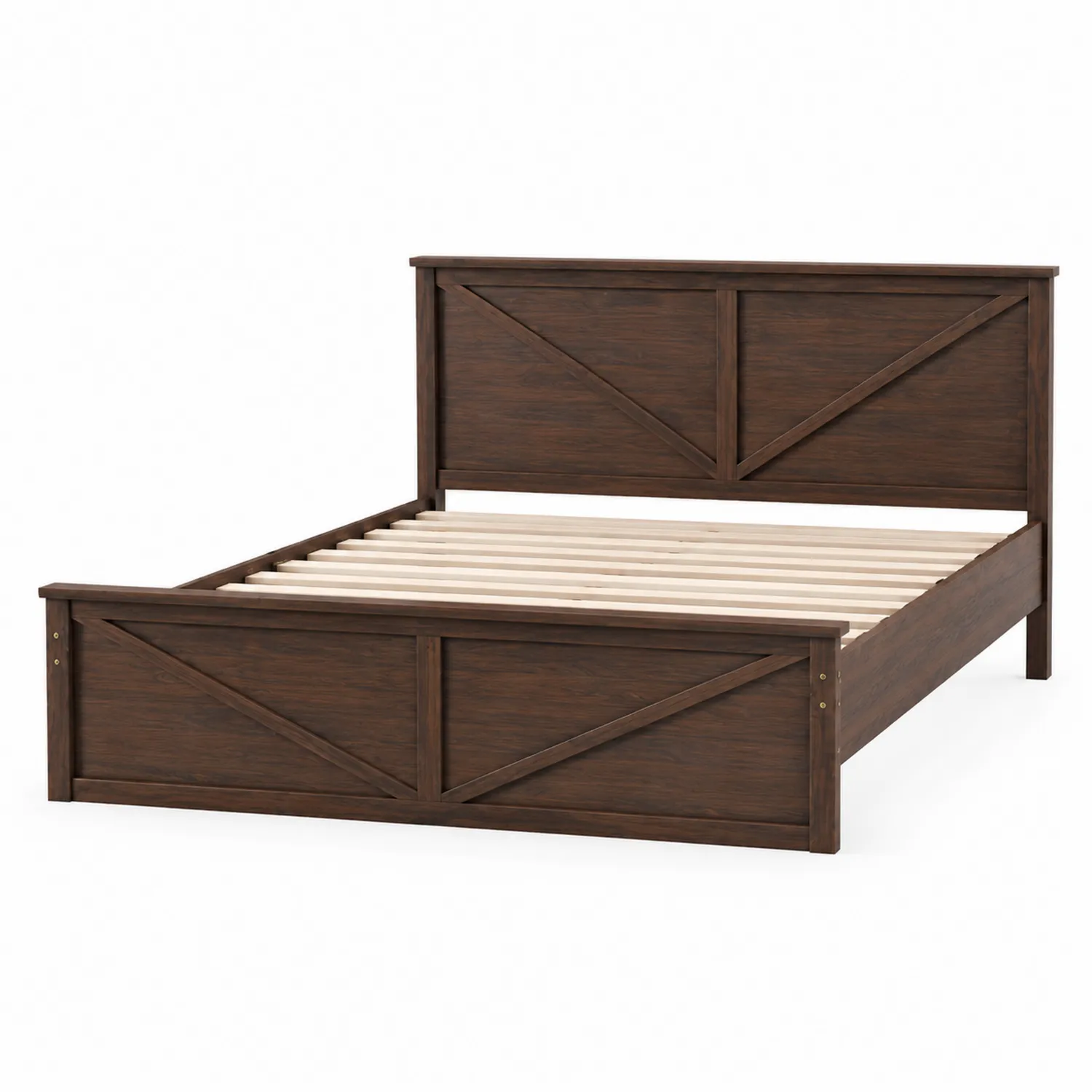 Cama de Madera de Pino Maciza Marrón 200x150 cm