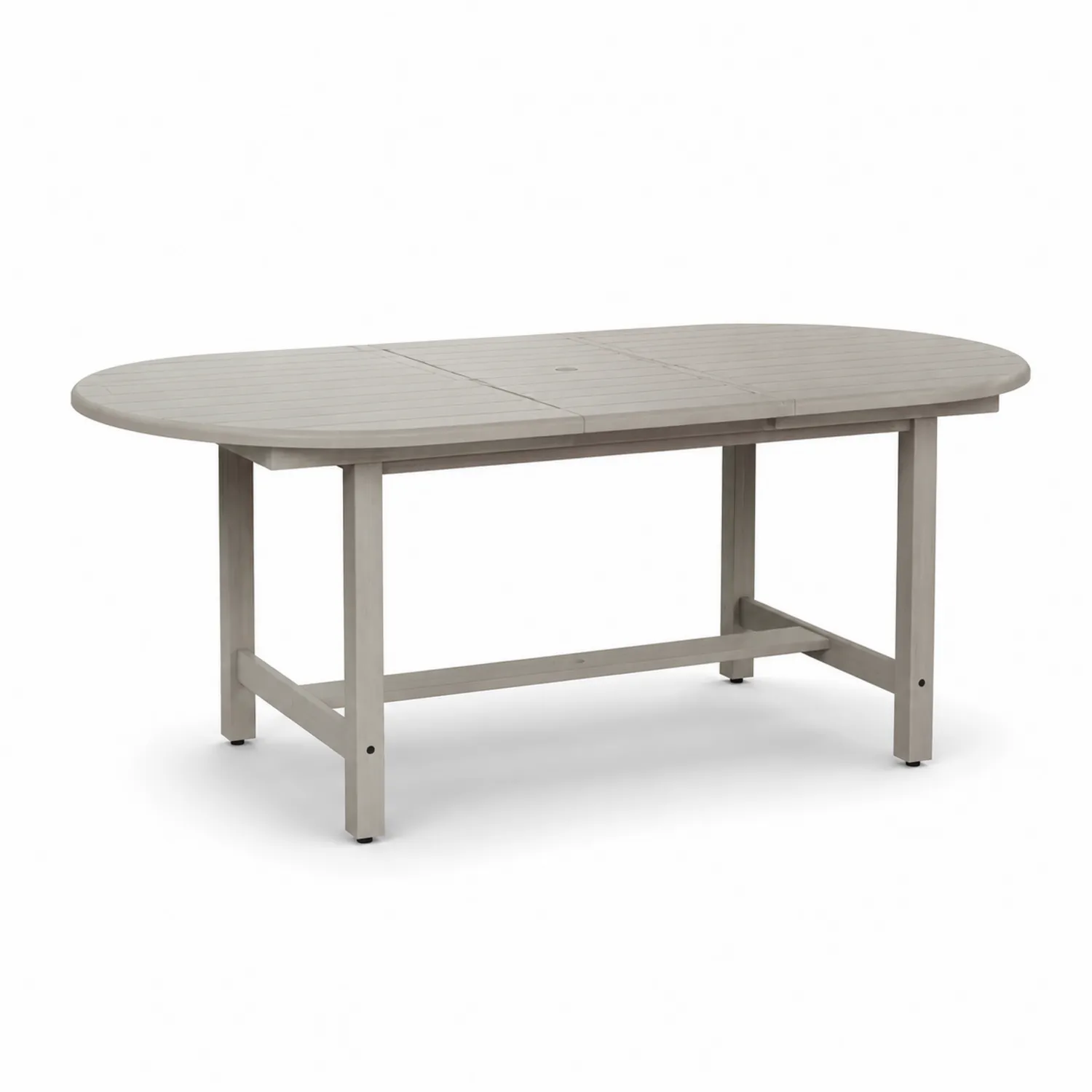 Mesa de jardín de metal gris 180 cm x 90 cm