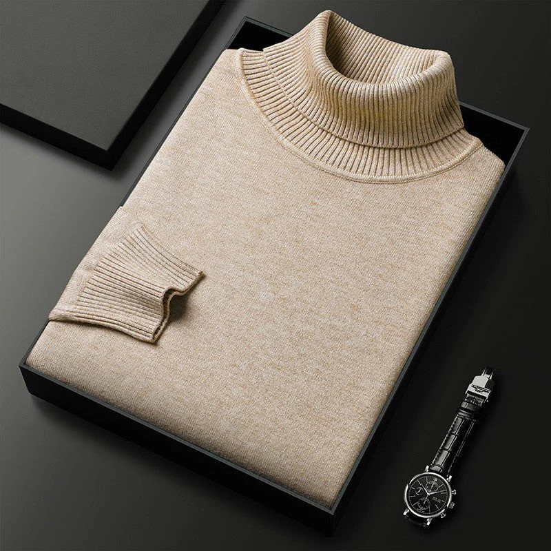 2025 New Arrivals Men's Classic Turtleneck Cashmere Sweater