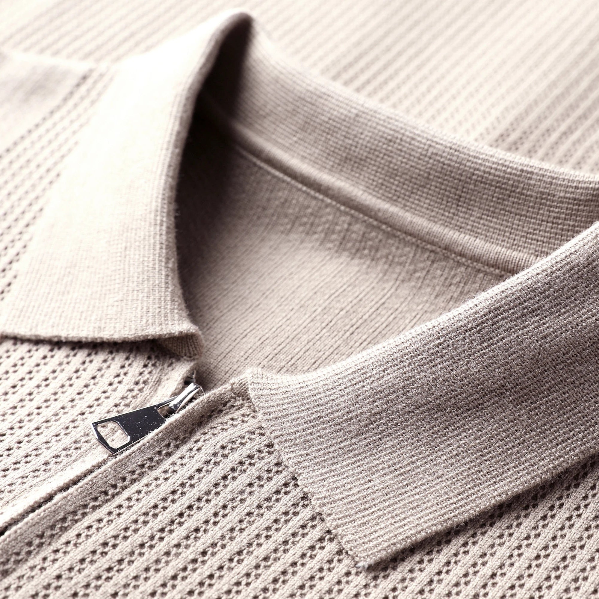 Men's Knit Cardigan Polo