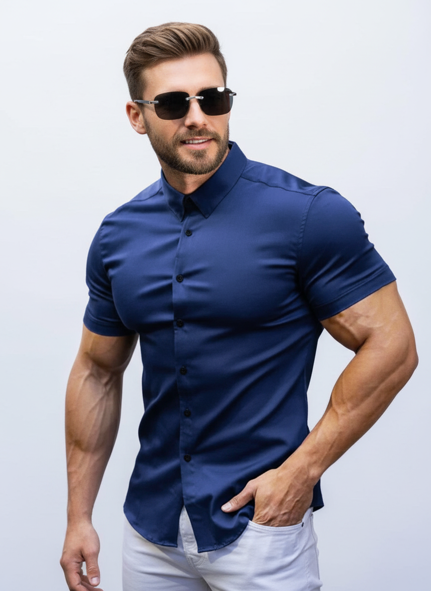 🏖️Summer cool-down deal: just $29.95! 😎🇬🇧  Men's Non-Iron Shirts – Wrinkle-Free, Comfortable All Day & Perfect for Business or Casual👔✨