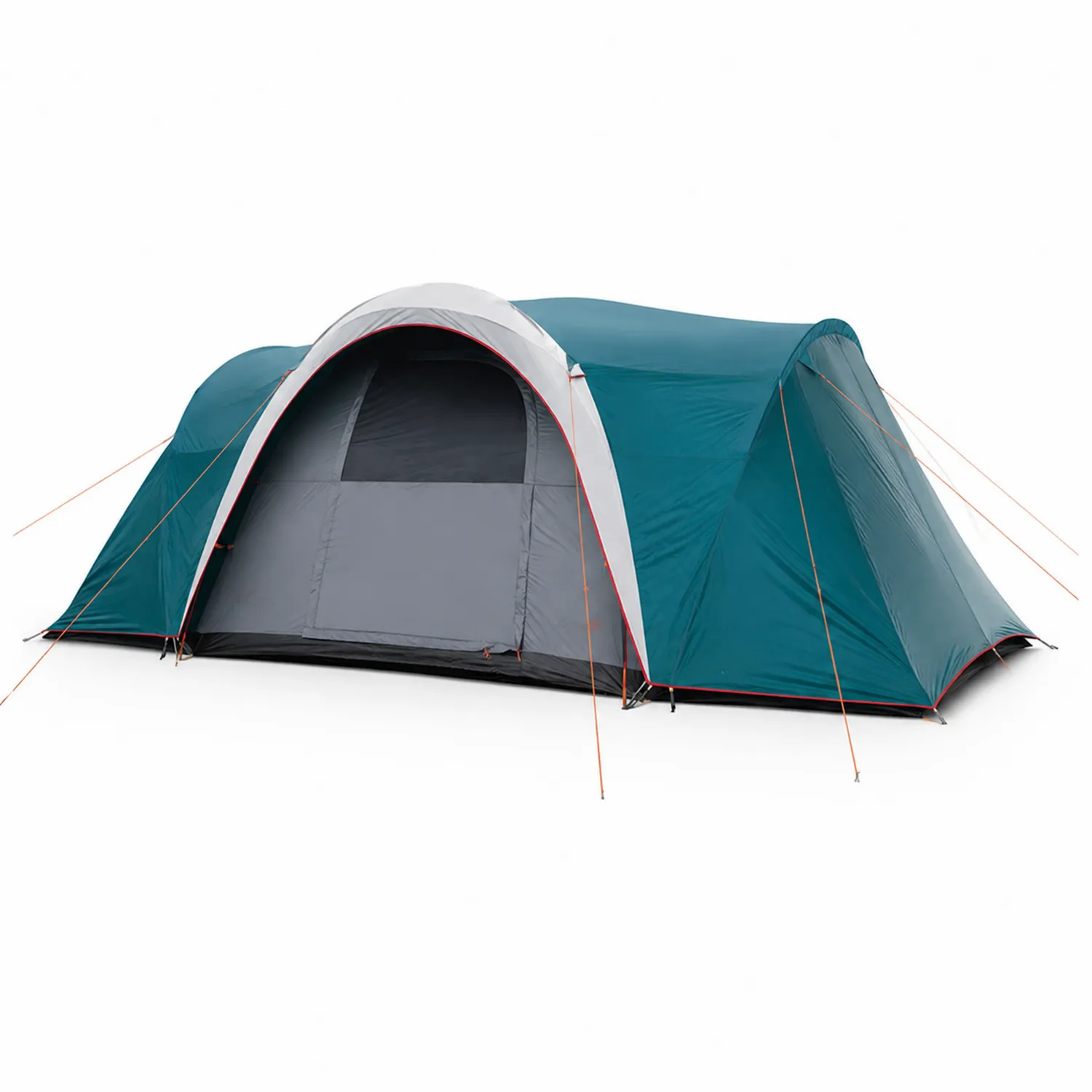 Tunnelzelt 4-Personen 185T Polyester Blau/Grau