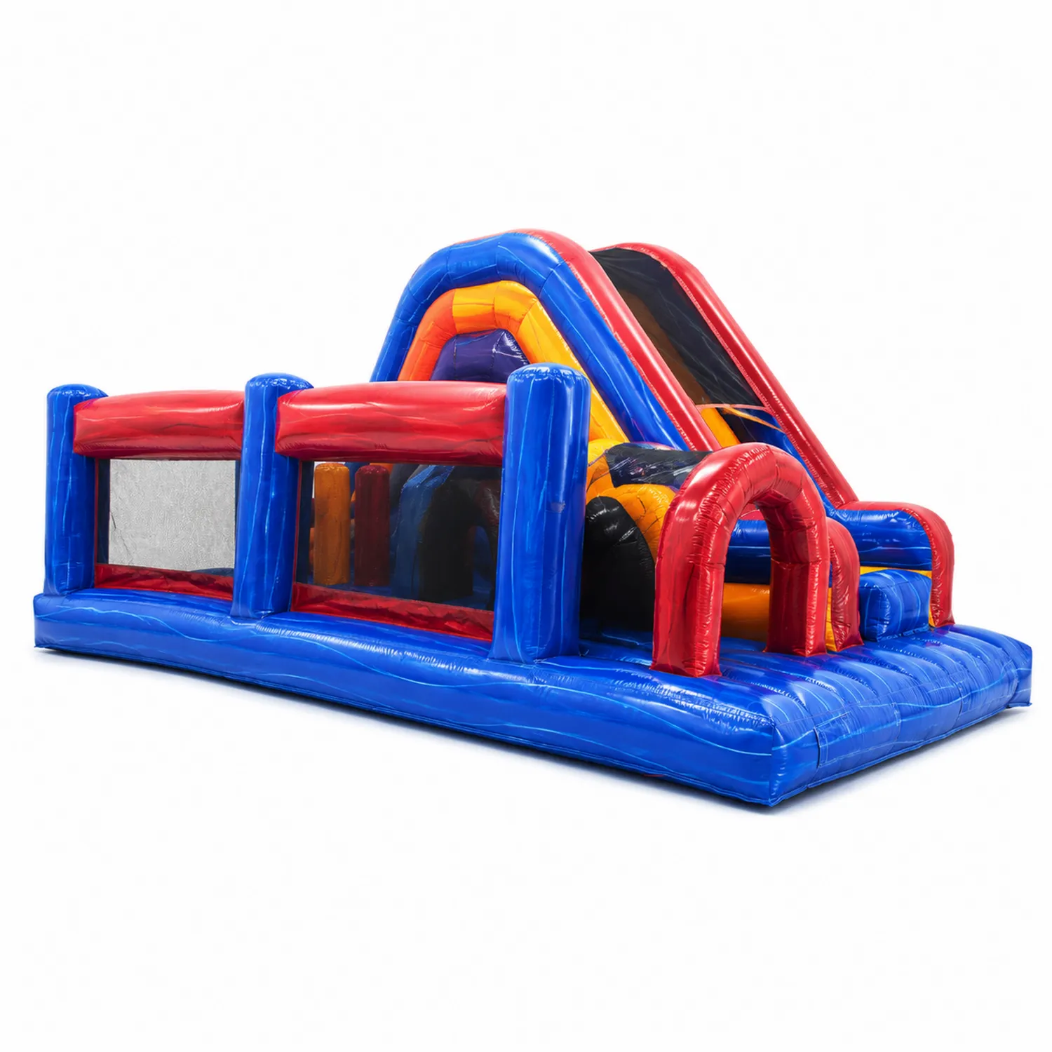 Hüpfburg mit Rutsche für Kinder aus PVC Mehrfarbig 500x300x200cm