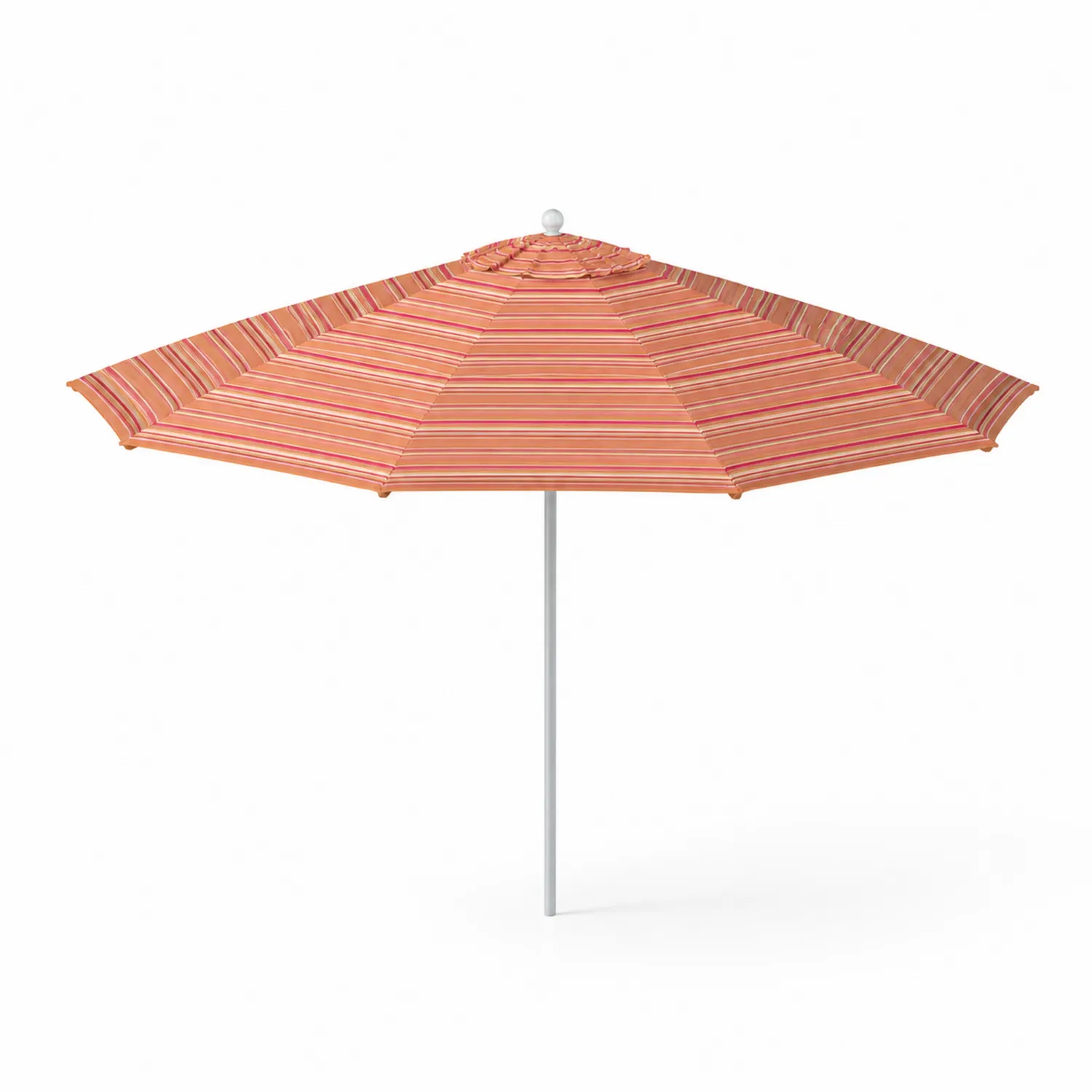 Marktschirm rund 300 cm Polyester Aluminium Gestreift Orange
