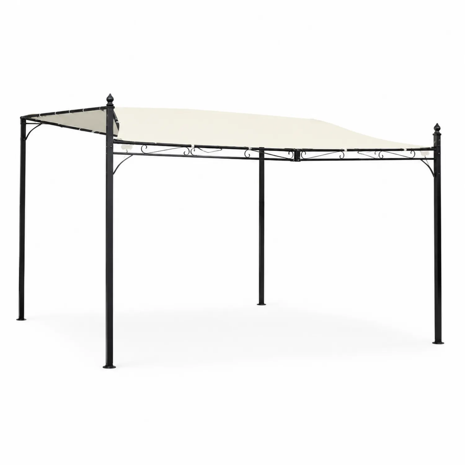 Pavillon 3x3m Stahl Polyester Creme