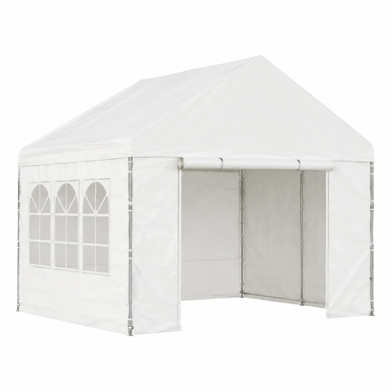 Festzelt 3x4m aus PVC und Stahl Weiß