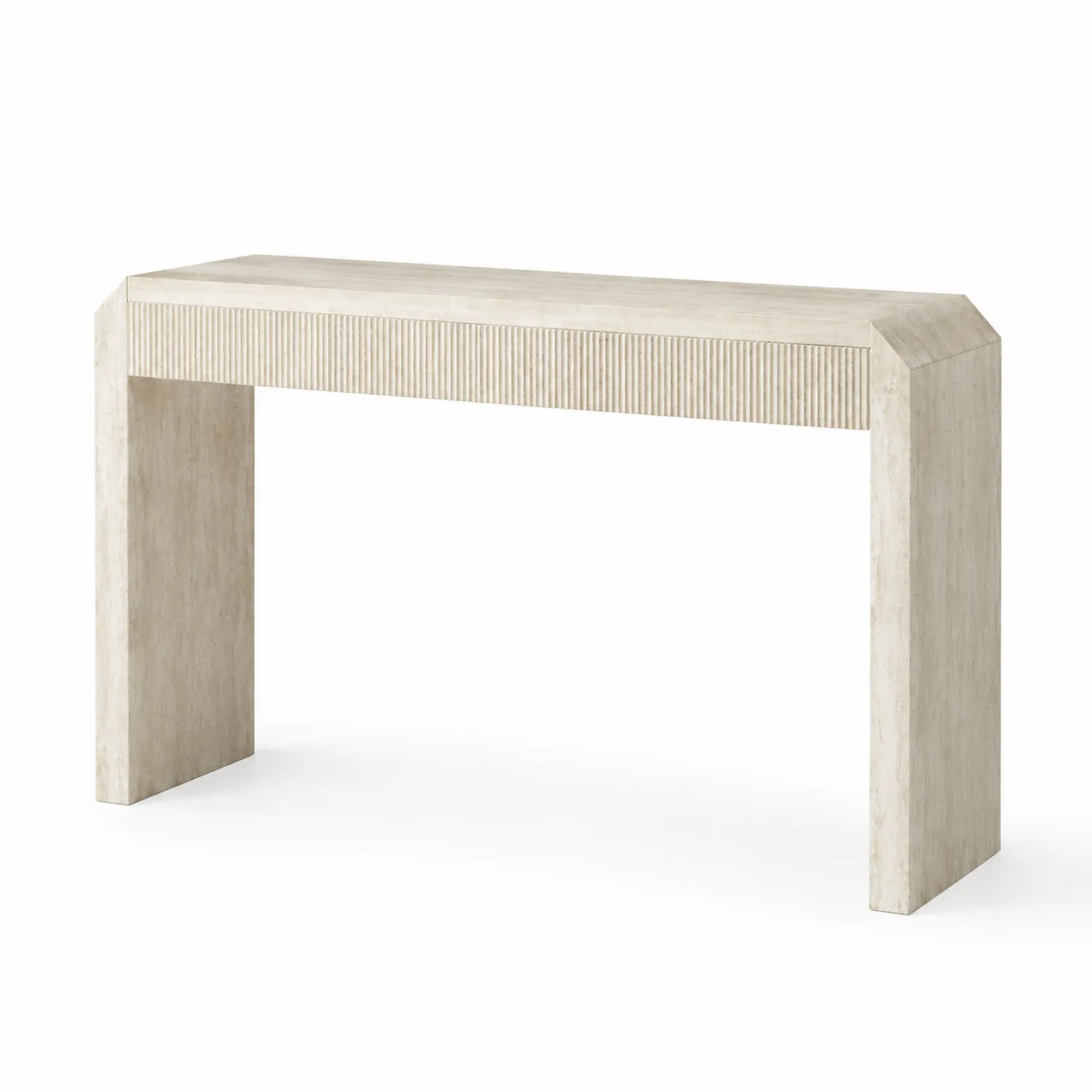 Mesa consola rectangular de MDF Beige