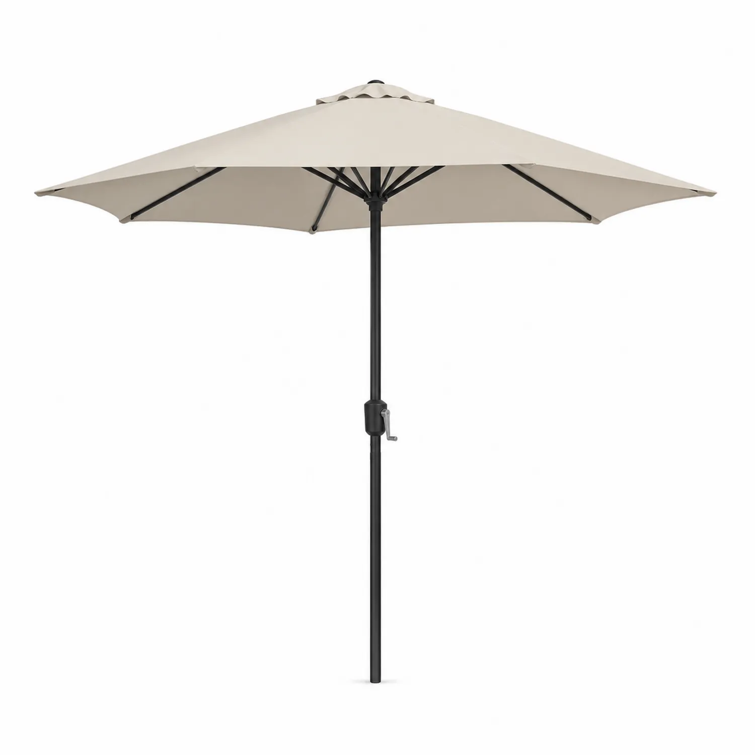 Sombrilla de Jardín Redonda Ø300 cm Acero y Poliéster Beige