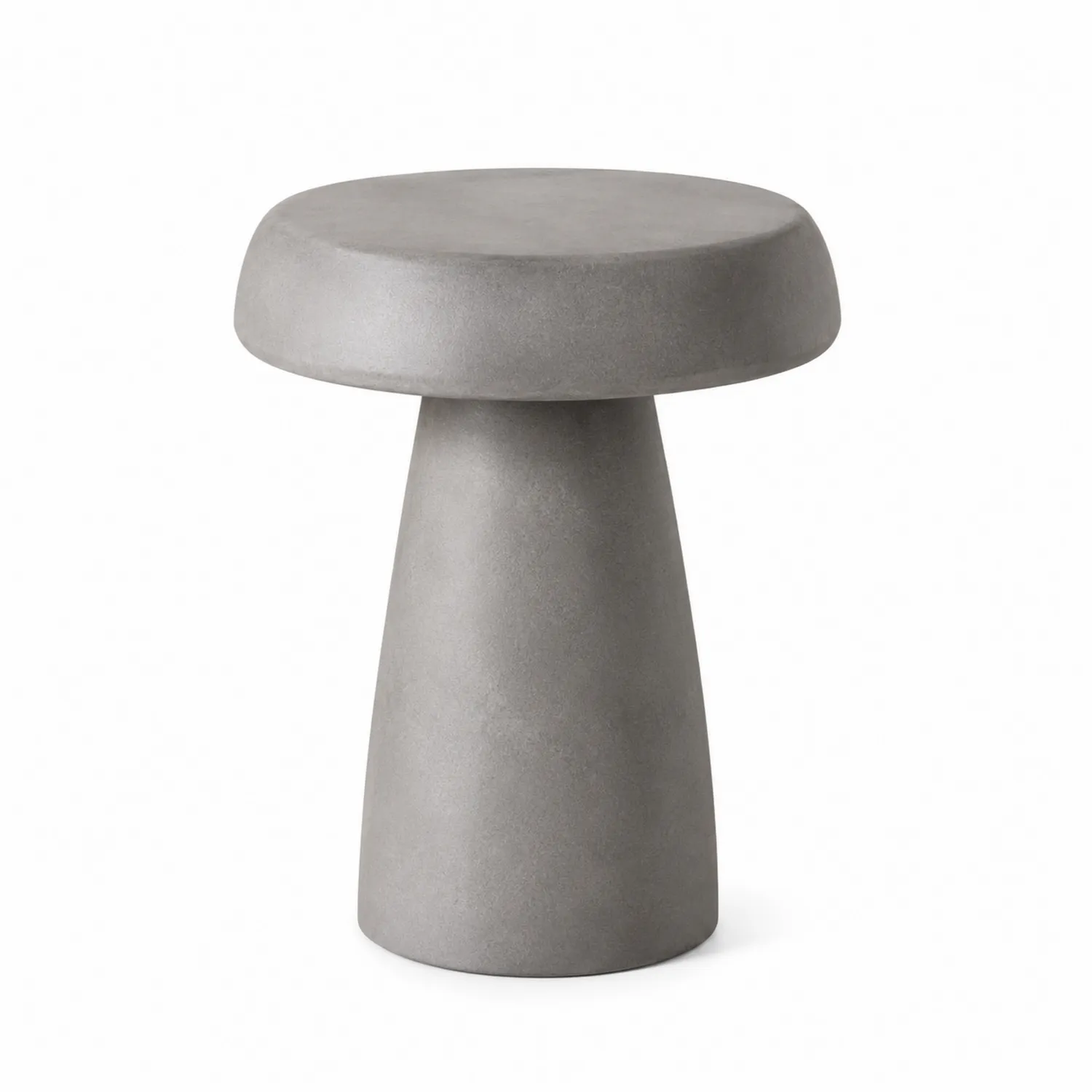 Mesa auxiliar de hormigón gris