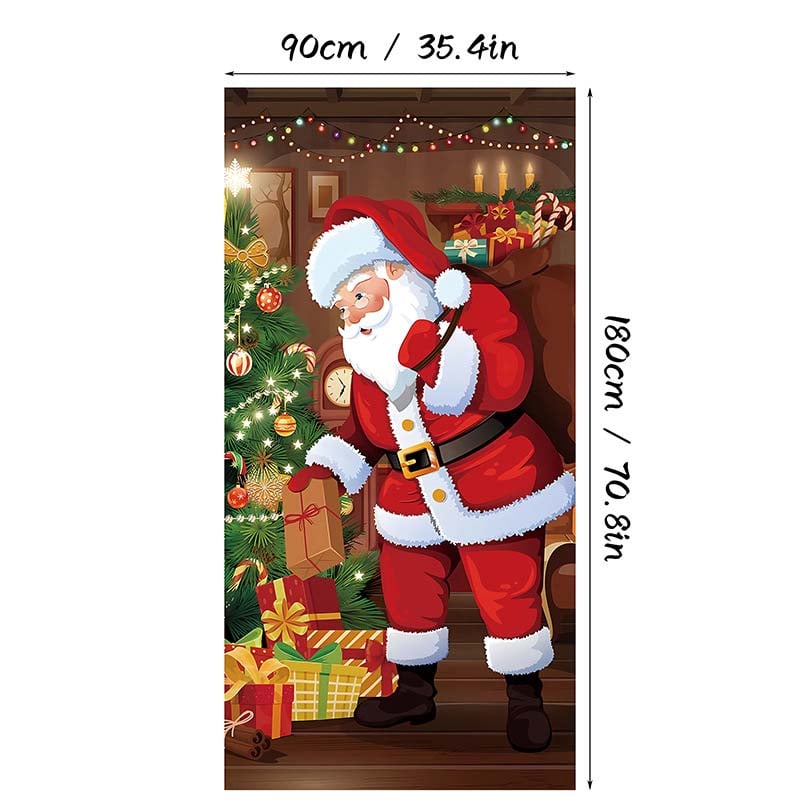 🎄TikTok Christmas Last Day Sale -70% OFF✨Santa Claus Door Frame Banner - Merry Christmas & Happy New Year🎅🎁
