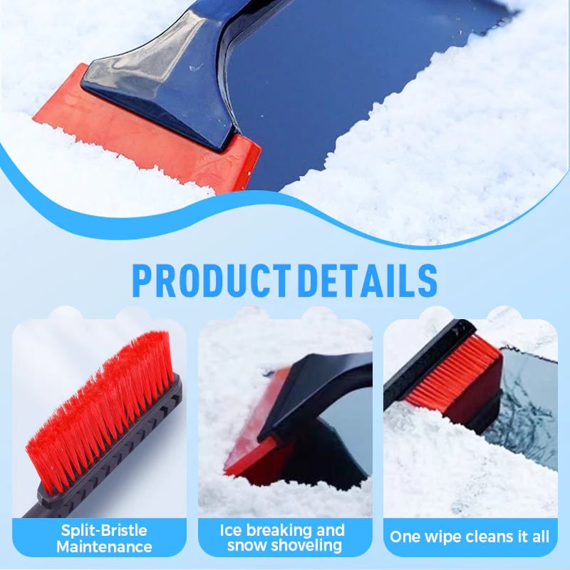 🎄TikTok Christmas Sale -70% OFF✨Dual Head Snow Broom with Ice Scraper for Car