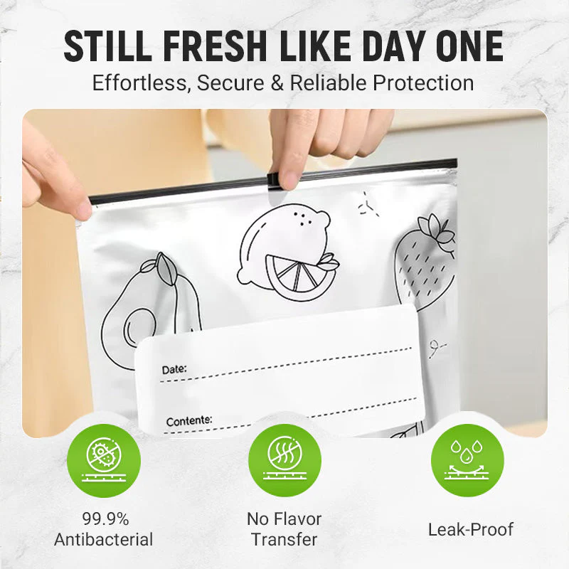 🎁TikTok Last Day Sale - 70% OFF🎉Reusable Aluminum Foil Sealable Storage Bags🍗 Limited time offer! Buy 3 get 2 free🥦