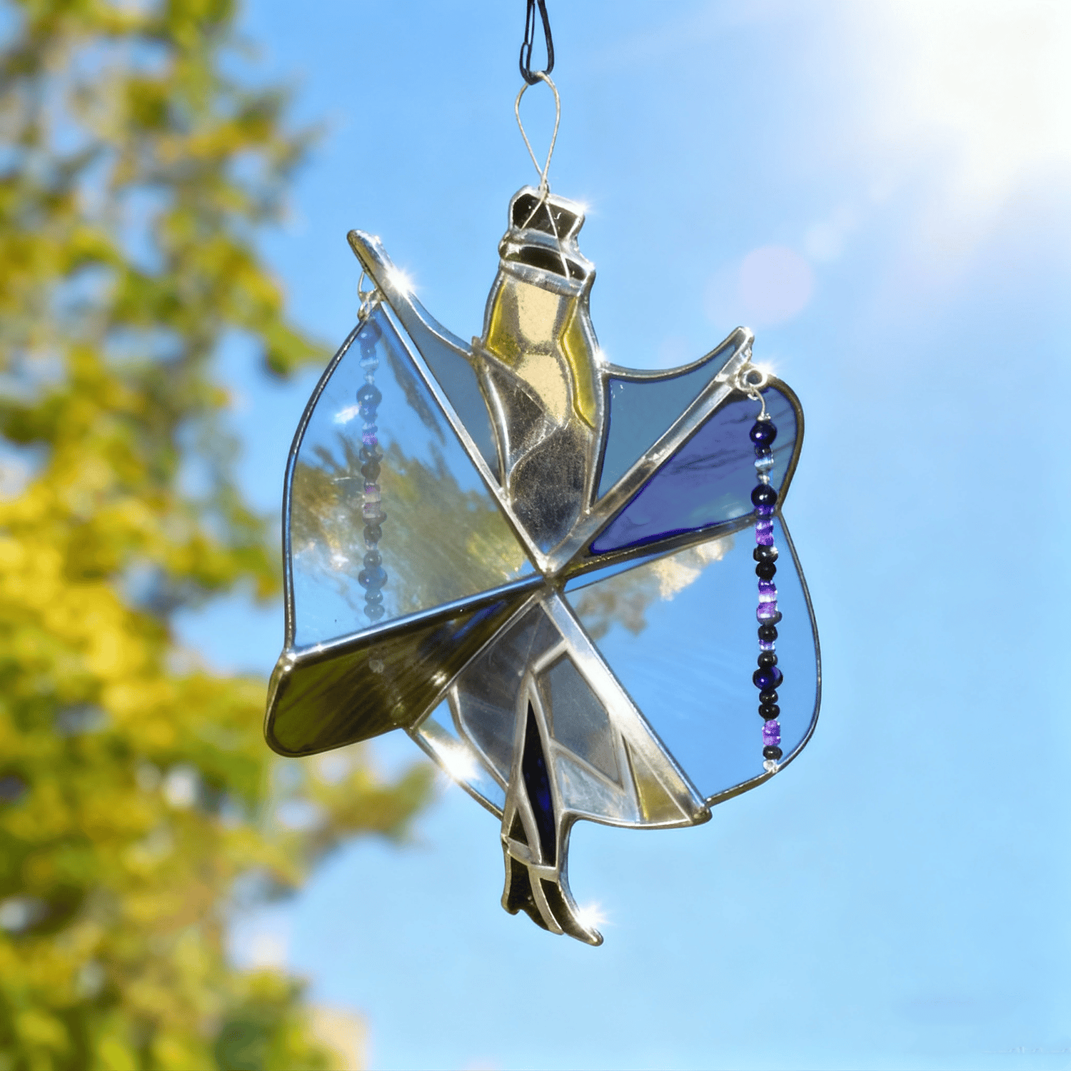 🎁TikTok Last Day Sale - 70% OFF💃Stevie Nicks🤘 Handmade Stained Glass Spinner