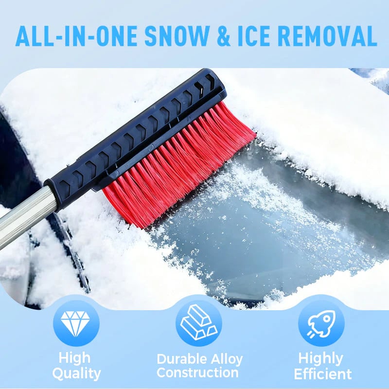 🎄TikTok Christmas Sale -70% OFF✨Dual Head Snow Broom with Ice Scraper for Car