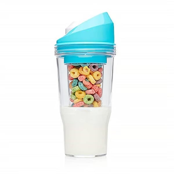 🎄TikTok Christmas Sale -70% OFF✨Portable Plastic Cereal Cups for Breakfast On the Go, To Go Cereal and Milk Container
