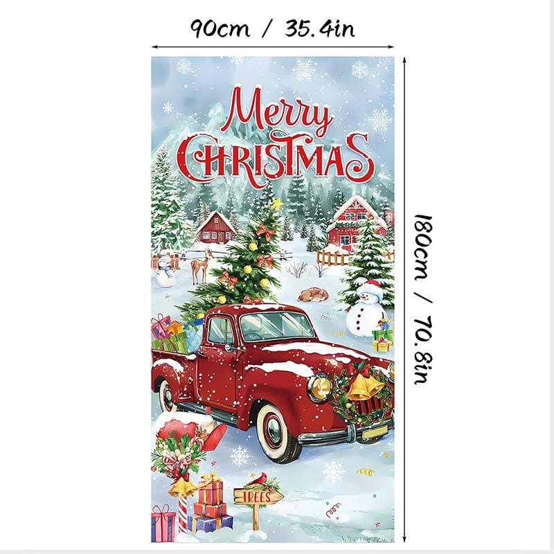 🎄TikTok Christmas Last Day Sale -70% OFF✨Santa Claus Door Frame Banner - Merry Christmas & Happy New Year🎅🎁