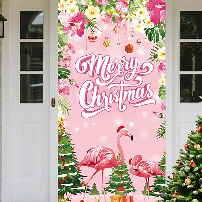 🎄TikTok Christmas Last Day Sale -70% OFF✨Santa Claus Door Frame Banner - Merry Christmas & Happy New Year🎅🎁