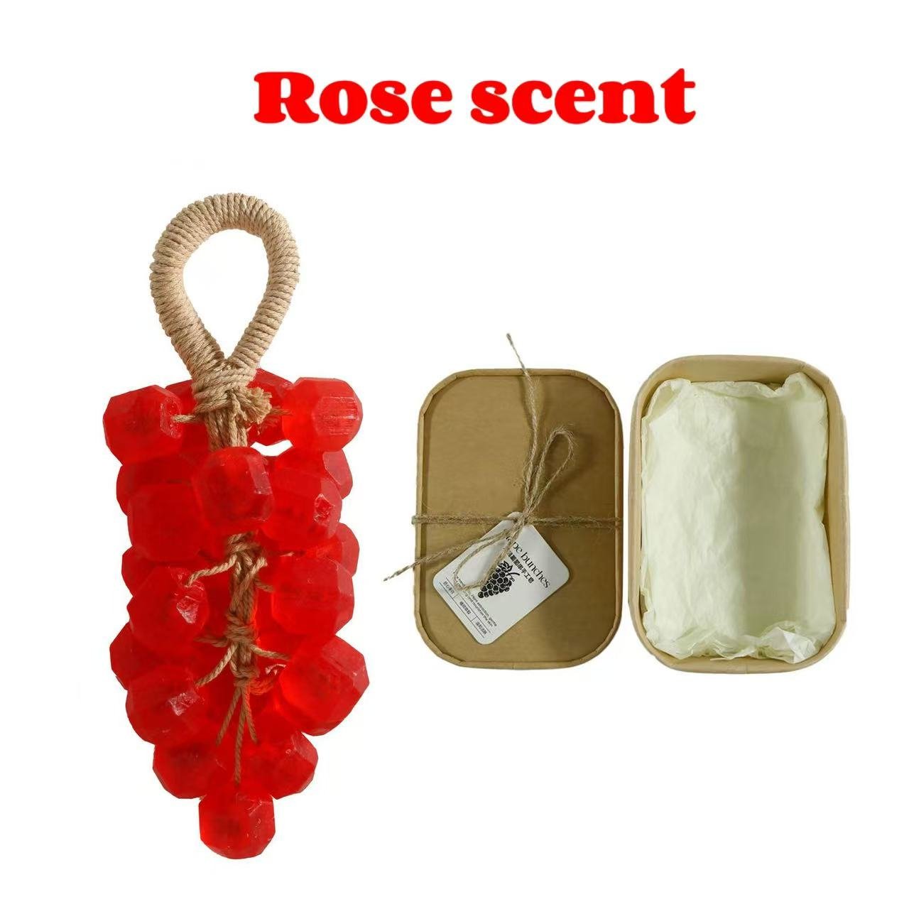 🔥Christmas Sale-Only $11/Each🔥Personalized Original Handmade Crystal Grape Soap Gentle Cleansing Soap  (Single string: 25 pieces)