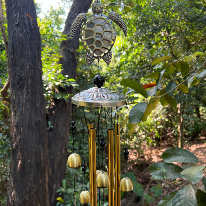 🐢🐘🦋Pure hand-made Copper animal wind chimes collection 