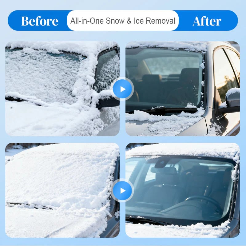 🎄TikTok Christmas Sale -70% OFF✨Dual Head Snow Broom with Ice Scraper for Car
