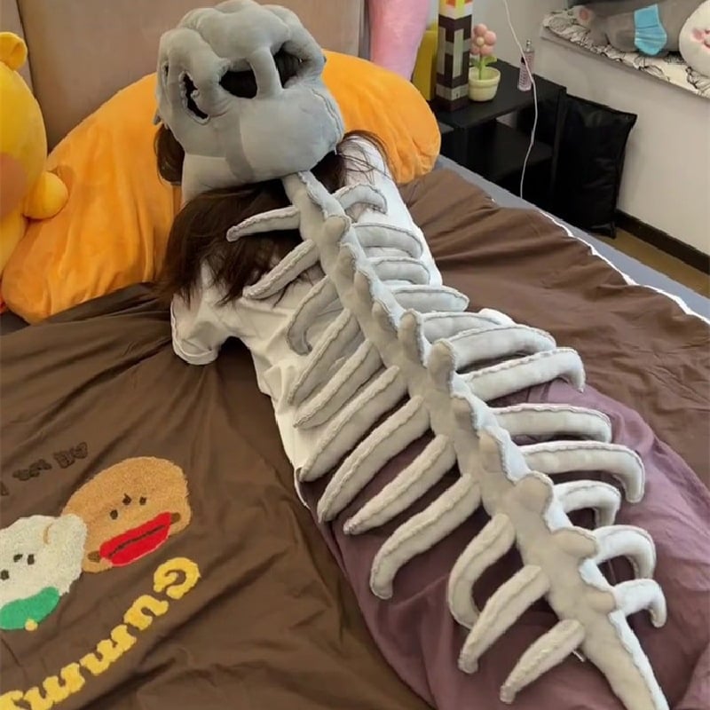 🎁TikTok Last Day Sale - 70% OFF🎉Dinosaur Skeleton Plush Toy Headgear Hat 🦕