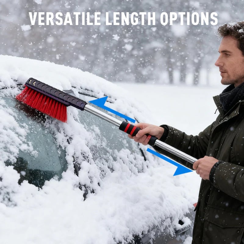 🎄TikTok Christmas Sale -70% OFF✨Dual Head Snow Broom with Ice Scraper for Car