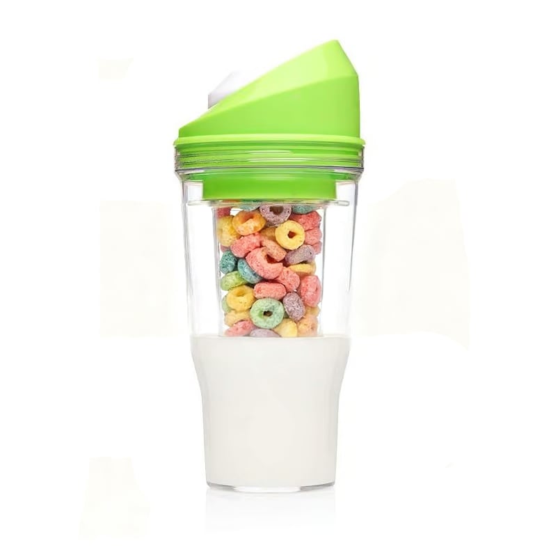 🎄TikTok Christmas Sale -70% OFF✨Portable Plastic Cereal Cups for Breakfast On the Go, To Go Cereal and Milk Container