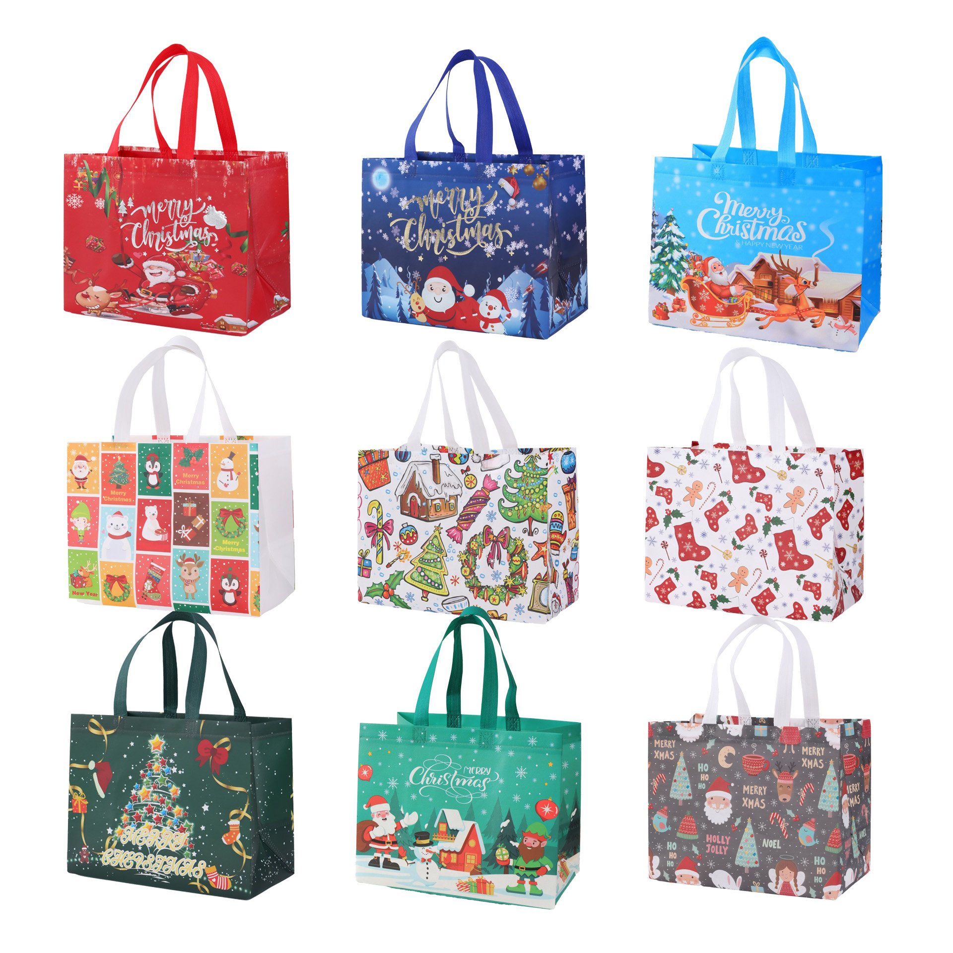 🎄Christmas Gift Bags Large Reusable Tote Bags