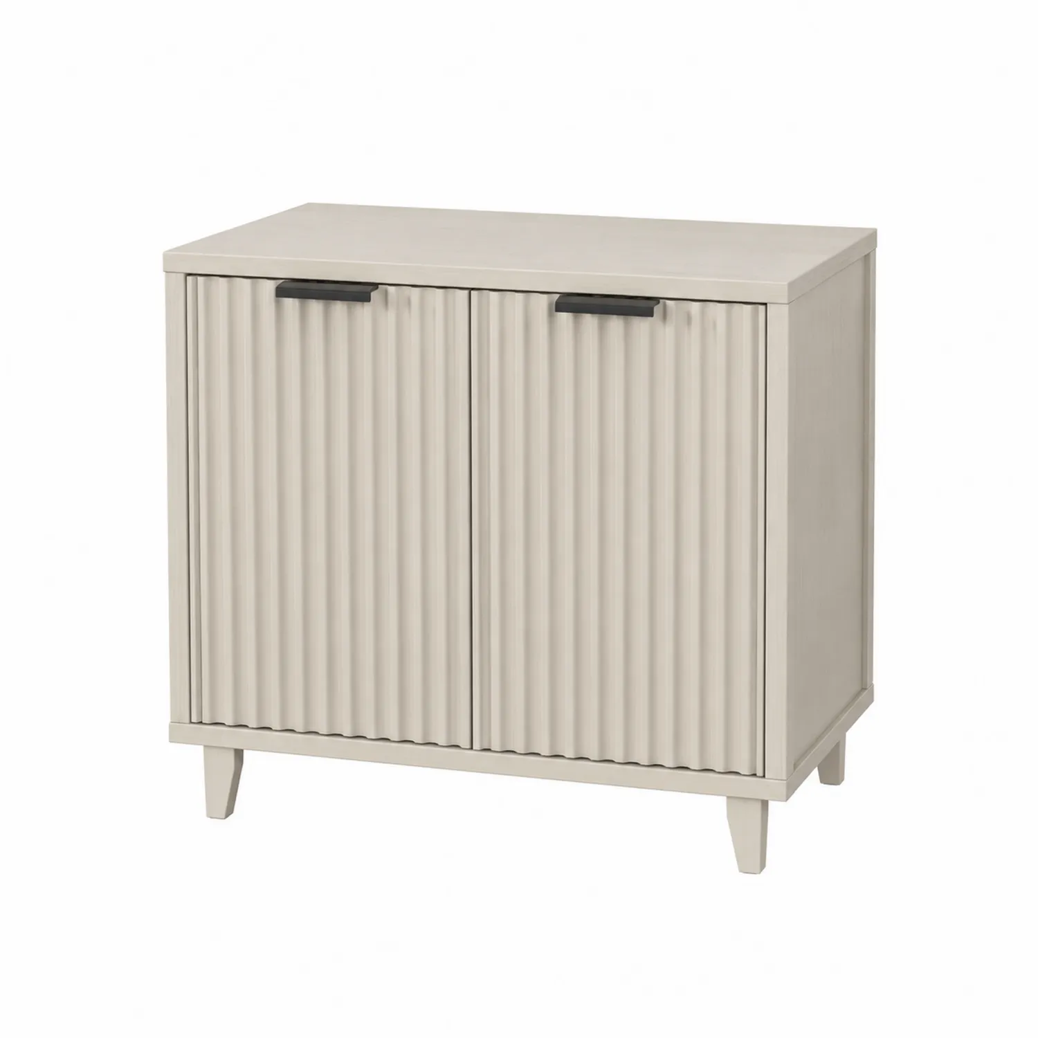 Armario de Madera Beige con Dos Puertas