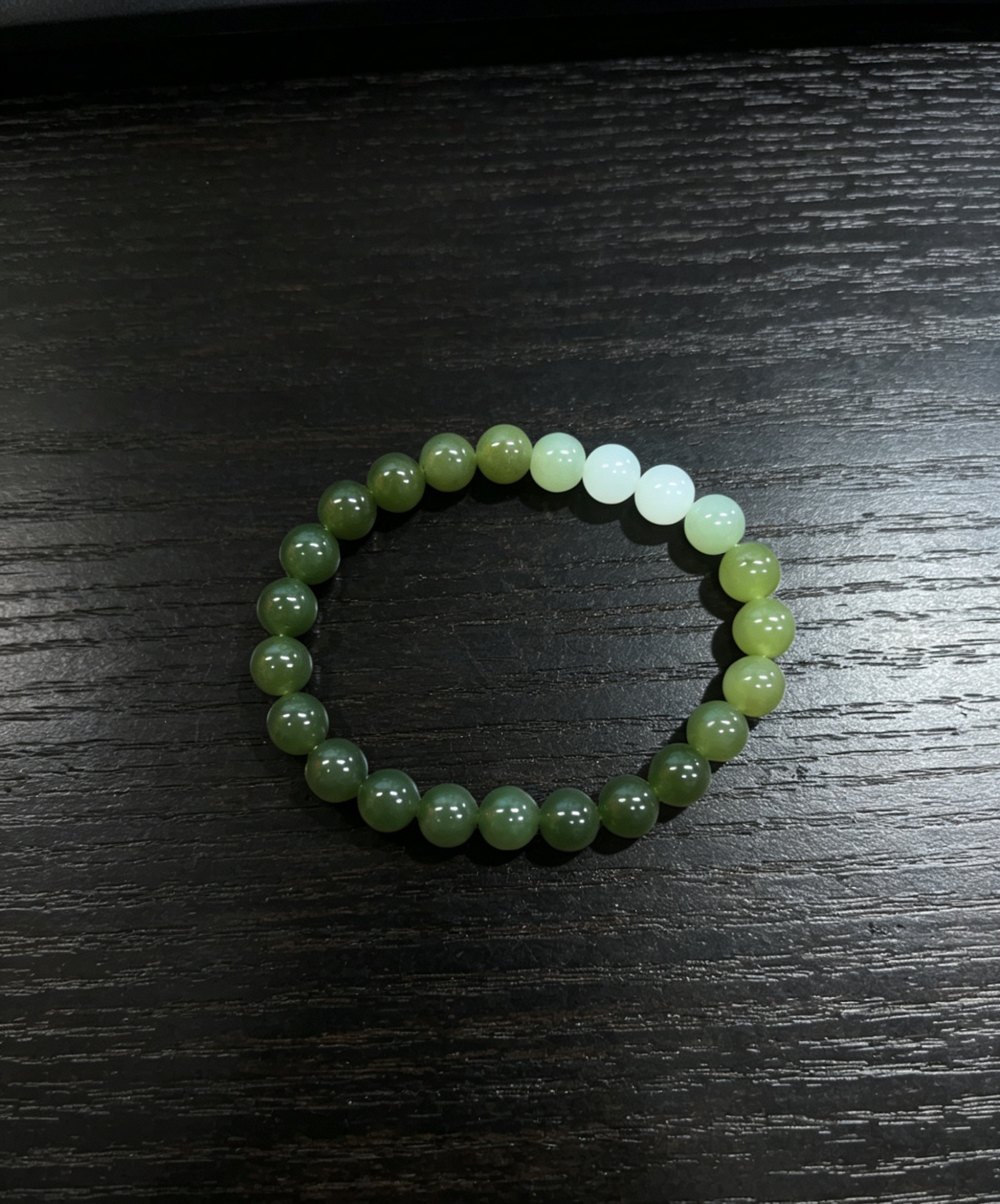 Blesston Personalized Tibetan Blessed Gradient Hetian Jade Bracelet – Handmade with Natural Hetian Jade for Peace & Elegance