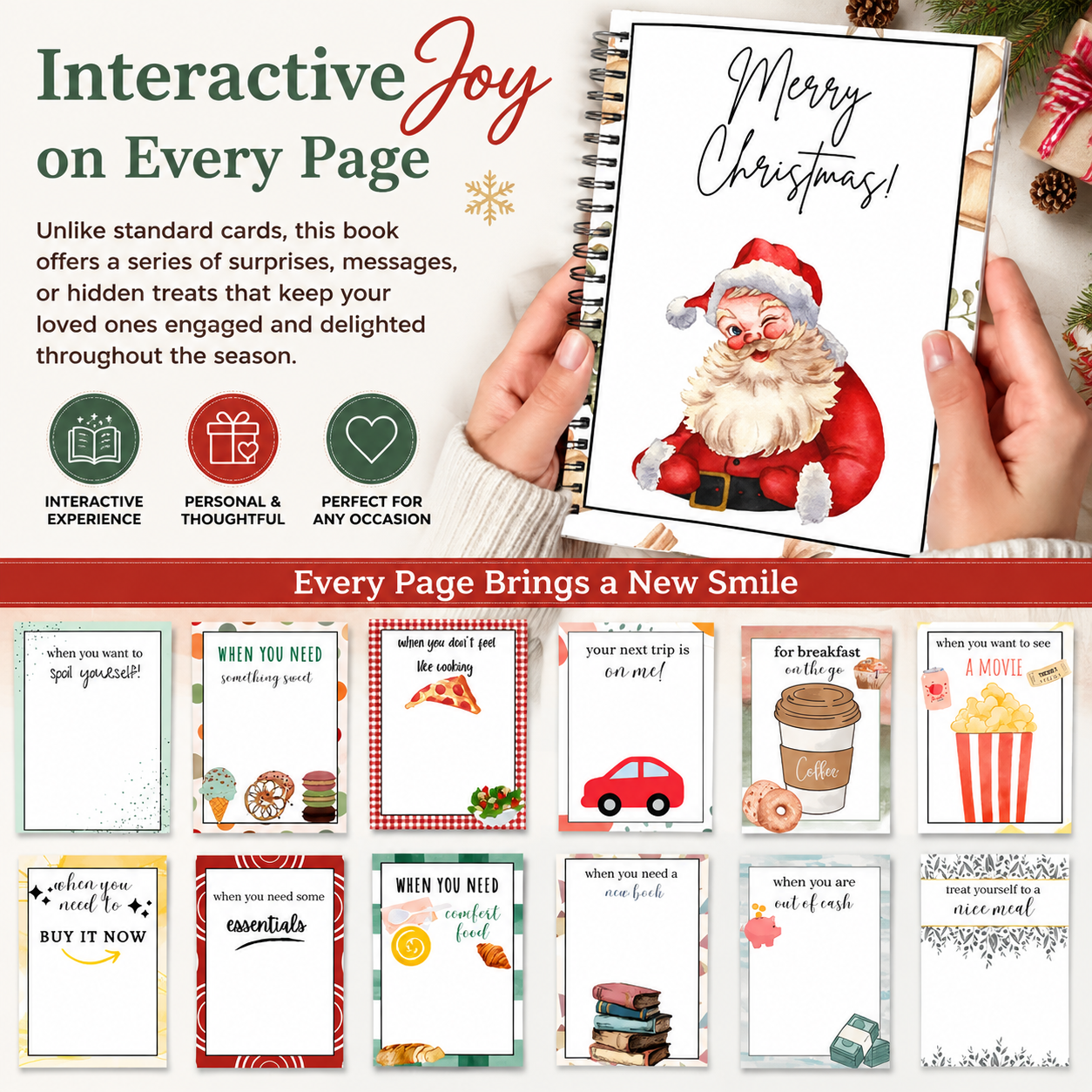 Last Day Sale — Up to 70% OFF | 📖Merry Christmas Surprise Gift Card Book