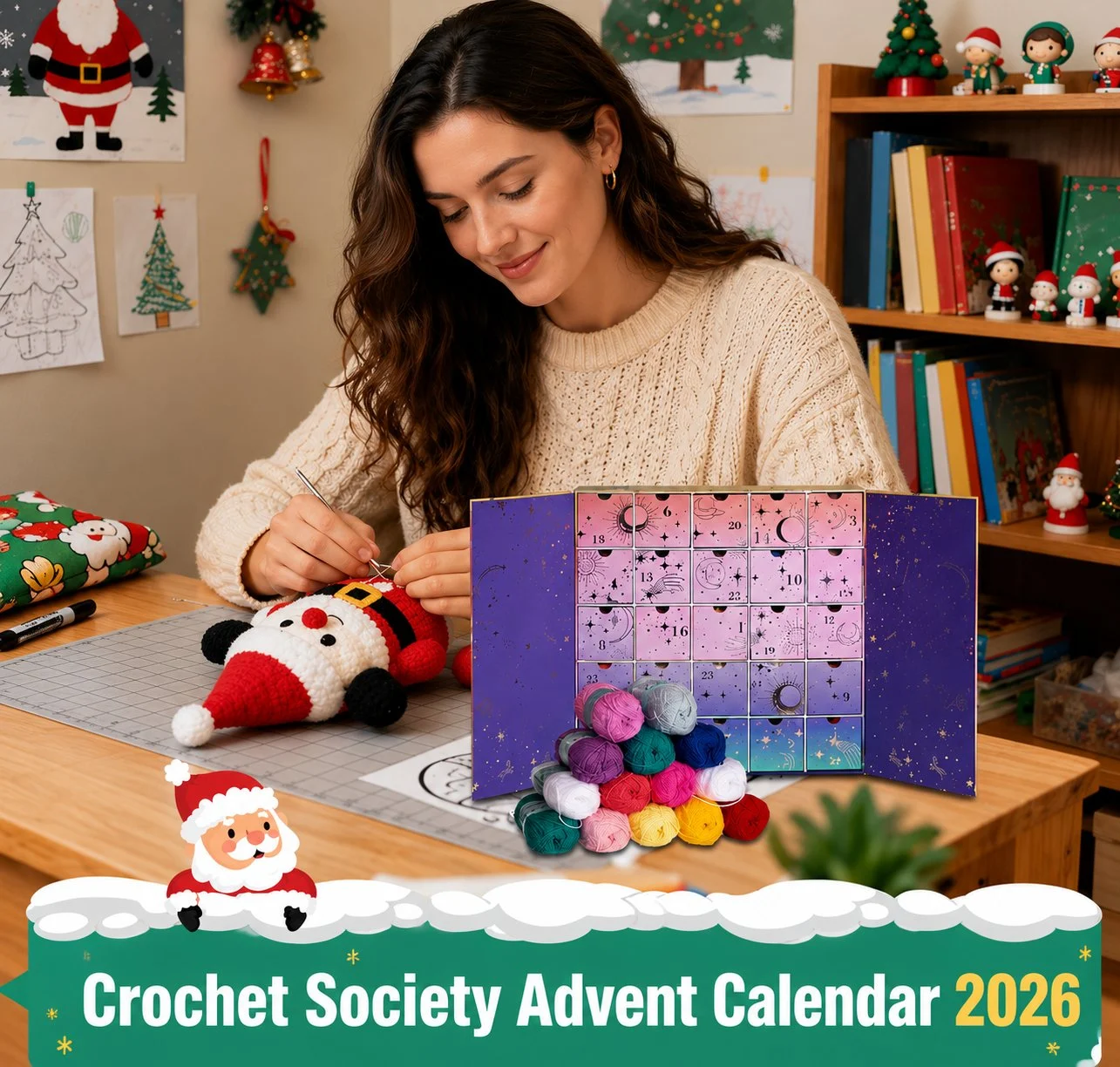 Last Day Sale — Up to 70% OFF | 🧵Crochet Advent Calendar 2026 – 25 Days of Yarn, Crochet Tools, Patterns & Creative Surprises