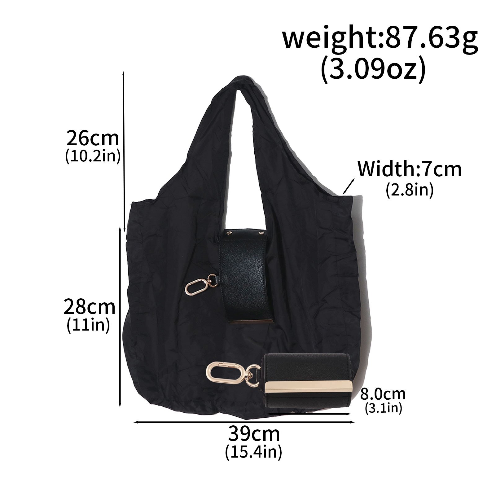 Last Day Sale — Up to 70% OFF | 👜✨Foldable Shopping Bag Keychain Eco-Friendly Reusable Tote Bag