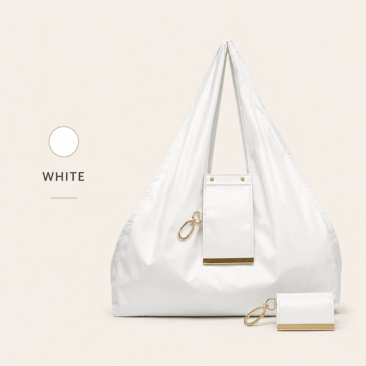 Last Day Sale — Up to 70% OFF | 👜✨Foldable Shopping Bag Keychain Eco-Friendly Reusable Tote Bag