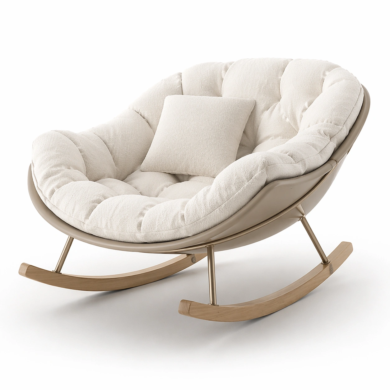 H?ngesessel Polsterstoff Gr�n-Woodentra