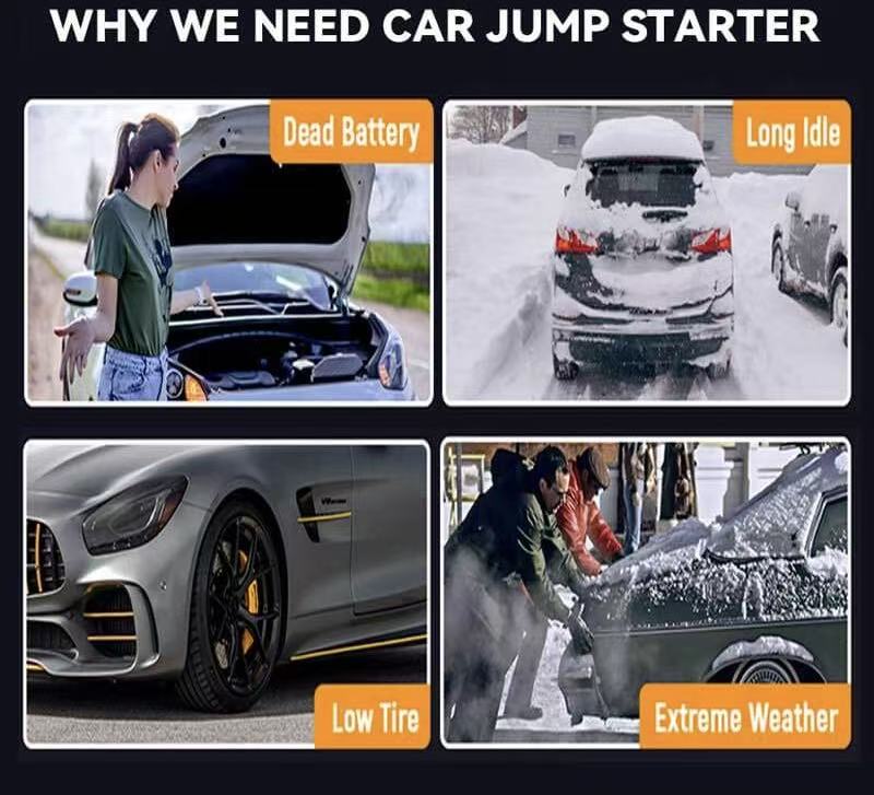 4 in 1 Portable Jump Starter with Air Pump Pro