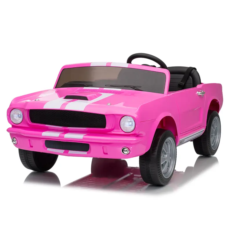 Ford Shelby GT350,24V Electric Car for Kids, Battery Powered Ride On Toy with Remote Control, Safety Belt, 2 Speeds, LED Lights, Kids Electric Vehicle for Christmas Birthday New Year Gifts