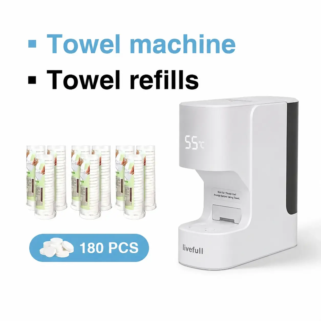 Instant Hot Towel Warmer Machine – 5s Fast Heating & Automatic Towel Dispensing