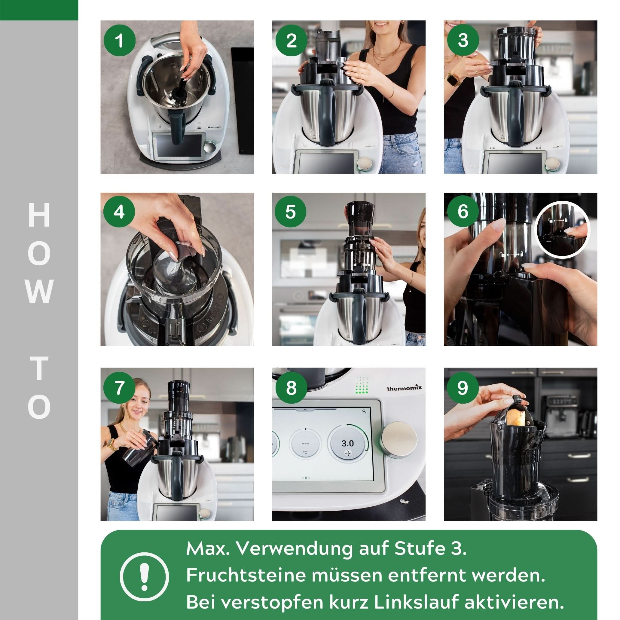SaftPRO – Slow Juicer Attachment for Multi-Function Kitchen Machines