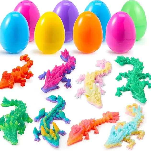 36pcs/48pcs/60pcs/80pcs/100pcs/120pcs/144pcs/160pcs/200pcs Prefilled Easter Eggs Toys and Stickers for Easter Egg Hunt, Filled with Toys Party Favors for Kids Boys Girls Easter Eggs Hunt, Basket Stuffers Fillers, Easter Egg Dye Decoration Kit